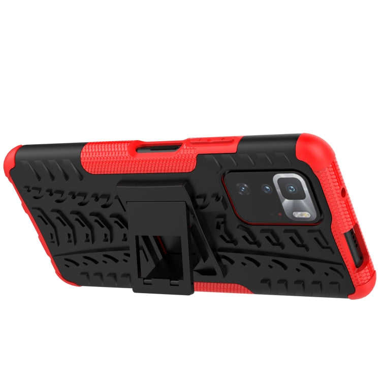 Tire Texture Shockproof TPU+PC Protective Case with Holder, For Motorola Moto G Stylus 5G, For OnePlus Nord CE 5G, For Xiaomi Poco X3 GT, For Samsung Galaxy A22 4G