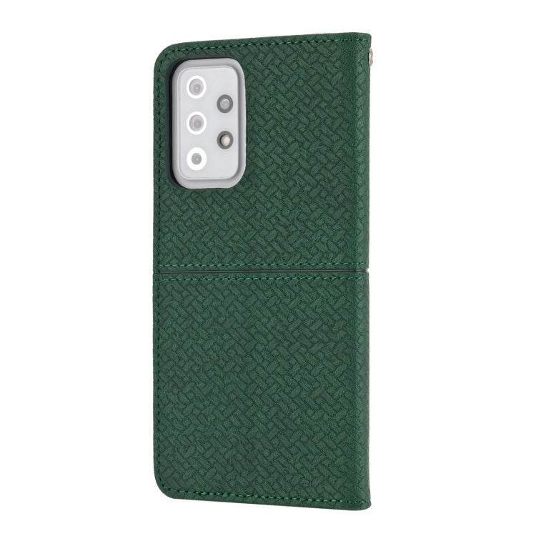 Woven Texture Stitching Magnetic Horizontal Flip PU Leather Case with Holder & Card Slots & Wallet & Lanyard, For Samsung Galaxy A52 4G / 5G, For Samsung Galaxy S20 FE, For Samsung Galaxy A02s 164mm, For Samsung Galaxy A02s 166mm                       ...