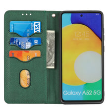 Load image into Gallery viewer, Woven Texture Stitching Magnetic Horizontal Flip PU Leather Case with Holder &amp; Card Slots &amp; Wallet &amp; Lanyard, For Samsung Galaxy A52 4G / 5G, For Samsung Galaxy S20 FE, For Samsung Galaxy A02s 164mm, For Samsung Galaxy A02s 166mm                       ...