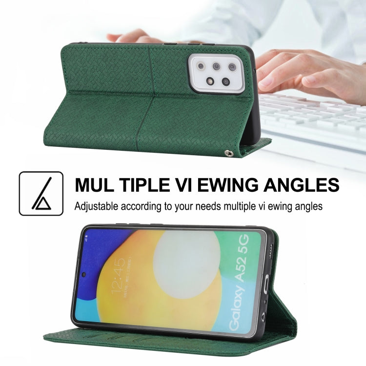 Woven Texture Stitching Magnetic Horizontal Flip PU Leather Case with Holder & Card Slots & Wallet & Lanyard, For Samsung Galaxy A52 4G / 5G, For Samsung Galaxy S20 FE, For Samsung Galaxy A02s 164mm, For Samsung Galaxy A02s 166mm                       ...