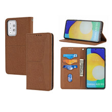 Load image into Gallery viewer, Woven Texture Stitching Magnetic Horizontal Flip PU Leather Case with Holder &amp; Card Slots &amp; Wallet &amp; Lanyard, For Samsung Galaxy A52 4G / 5G, For Samsung Galaxy S20 FE, For Samsung Galaxy A02s 164mm, For Samsung Galaxy A02s 166mm                       ...