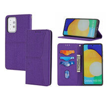 Load image into Gallery viewer, Woven Texture Stitching Magnetic Horizontal Flip PU Leather Case with Holder &amp; Card Slots &amp; Wallet &amp; Lanyard, For Samsung Galaxy A52 4G / 5G, For Samsung Galaxy S20 FE, For Samsung Galaxy A02s 164mm, For Samsung Galaxy A02s 166mm                       ...