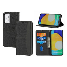 Load image into Gallery viewer, Woven Texture Stitching Magnetic Horizontal Flip PU Leather Case with Holder &amp; Card Slots &amp; Wallet &amp; Lanyard, For Samsung Galaxy A52 4G / 5G, For Samsung Galaxy S20 FE, For Samsung Galaxy A02s 164mm, For Samsung Galaxy A02s 166mm                       ...