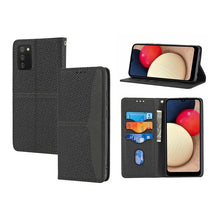 Load image into Gallery viewer, Woven Texture Stitching Magnetic Horizontal Flip PU Leather Case with Holder &amp; Card Slots &amp; Wallet &amp; Lanyard, For Samsung Galaxy A52 4G / 5G, For Samsung Galaxy S20 FE, For Samsung Galaxy A02s 164mm, For Samsung Galaxy A02s 166mm                       ...