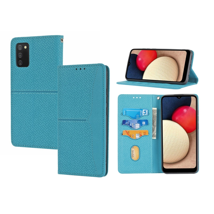 Woven Texture Stitching Magnetic Horizontal Flip PU Leather Case with Holder & Card Slots & Wallet & Lanyard, For Samsung Galaxy A52 4G / 5G, For Samsung Galaxy S20 FE, For Samsung Galaxy A02s 164mm, For Samsung Galaxy A02s 166mm                       ...