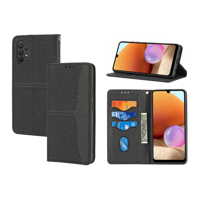 Woven Texture Stitching Magnetic Horizontal Flip PU Leather Case with Holder & Card Slots & Wallet & Lanyard, For Samsung Galaxy A32 4G, For Samsung Galaxy A32 5G, For Samsung Galaxy A42 5G, For Samsung Galaxy A51, For Samsung Galaxy A71               ...