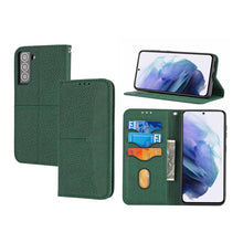 Load image into Gallery viewer, Woven Texture Stitching Magnetic Horizontal Flip PU Leather Case with Holder &amp; Card Slots &amp; Wallet &amp; Lanyard, For Samsung Galaxy S21+ 5G, For Samsung Galaxy S21 Ultra 5G