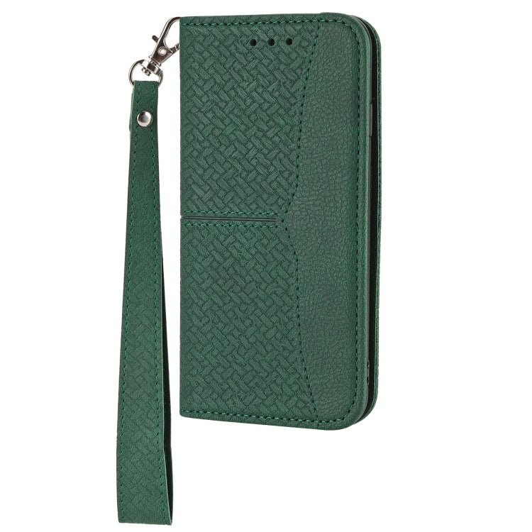 Woven Texture Stitching Magnetic Horizontal Flip PU Leather Case with Holder & Card Slots & Wallet & Lanyard, For Samsung Galaxy S21+ 5G, For Samsung Galaxy S21 Ultra 5G