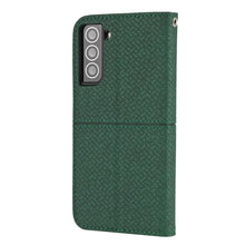 Load image into Gallery viewer, Woven Texture Stitching Magnetic Horizontal Flip PU Leather Case with Holder &amp; Card Slots &amp; Wallet &amp; Lanyard, For Samsung Galaxy S21+ 5G, For Samsung Galaxy S21 Ultra 5G