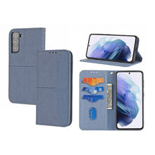 Load image into Gallery viewer, Woven Texture Stitching Magnetic Horizontal Flip PU Leather Case with Holder &amp; Card Slots &amp; Wallet &amp; Lanyard, For Samsung Galaxy S21+ 5G, For Samsung Galaxy S21 Ultra 5G