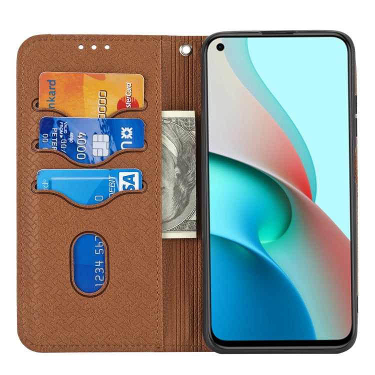 Woven Texture Stitching Magnetic Horizontal Flip PU Leather Case with Holder & Card Slots & Wallet & Lanyard, For Xiaomi Redmi Note 9 5G, For Xiaomi Redmi Note 9 Pro Max, For Xiaomi Redmi Note 10, For Xiaomi Redmi Note 10 5G                            ...