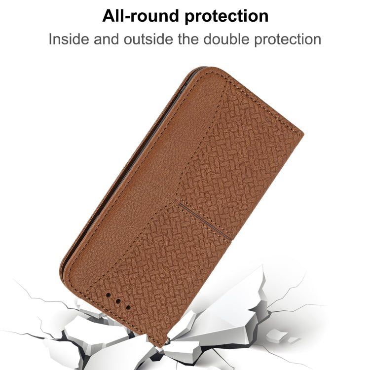 Woven Texture Stitching Magnetic Horizontal Flip PU Leather Case with Holder & Card Slots & Wallet & Lanyard, For Xiaomi Redmi Note 9 5G, For Xiaomi Redmi Note 9 Pro Max, For Xiaomi Redmi Note 10, For Xiaomi Redmi Note 10 5G                            ...