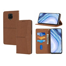 Load image into Gallery viewer, Woven Texture Stitching Magnetic Horizontal Flip PU Leather Case with Holder &amp; Card Slots &amp; Wallet &amp; Lanyard, For Xiaomi Redmi Note 9 5G, For Xiaomi Redmi Note 9 Pro Max, For Xiaomi Redmi Note 10, For Xiaomi Redmi Note 10 5G                            ...