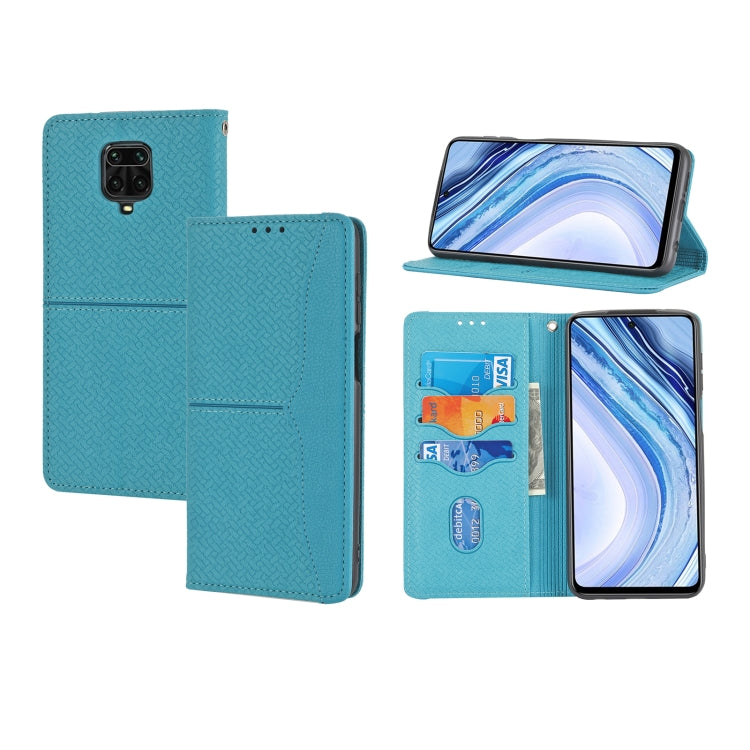 Woven Texture Stitching Magnetic Horizontal Flip PU Leather Case with Holder & Card Slots & Wallet & Lanyard, For Xiaomi Redmi Note 9 5G, For Xiaomi Redmi Note 9 Pro Max, For Xiaomi Redmi Note 10, For Xiaomi Redmi Note 10 5G                            ...