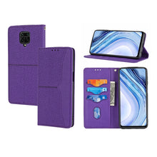 Load image into Gallery viewer, Woven Texture Stitching Magnetic Horizontal Flip PU Leather Case with Holder &amp; Card Slots &amp; Wallet &amp; Lanyard, For Xiaomi Redmi Note 9 5G, For Xiaomi Redmi Note 9 Pro Max, For Xiaomi Redmi Note 10, For Xiaomi Redmi Note 10 5G                            ...