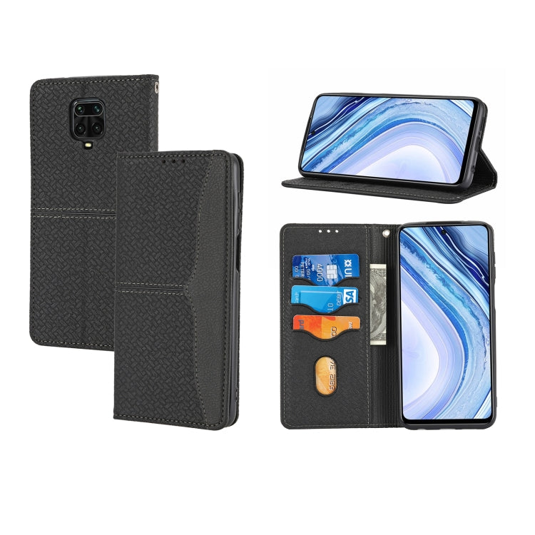 Woven Texture Stitching Magnetic Horizontal Flip PU Leather Case with Holder & Card Slots & Wallet & Lanyard, For Xiaomi Redmi Note 9 5G, For Xiaomi Redmi Note 9 Pro Max, For Xiaomi Redmi Note 10, For Xiaomi Redmi Note 10 5G                            ...