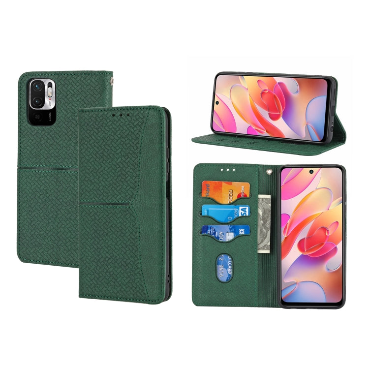 Woven Texture Stitching Magnetic Horizontal Flip PU Leather Case with Holder & Card Slots & Wallet & Lanyard, For Xiaomi Redmi Note 9 5G, For Xiaomi Redmi Note 9 Pro Max, For Xiaomi Redmi Note 10, For Xiaomi Redmi Note 10 5G                            ...