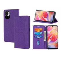 Load image into Gallery viewer, Woven Texture Stitching Magnetic Horizontal Flip PU Leather Case with Holder &amp; Card Slots &amp; Wallet &amp; Lanyard, For Xiaomi Redmi Note 9 5G, For Xiaomi Redmi Note 9 Pro Max, For Xiaomi Redmi Note 10, For Xiaomi Redmi Note 10 5G                            ...