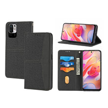 Load image into Gallery viewer, Woven Texture Stitching Magnetic Horizontal Flip PU Leather Case with Holder &amp; Card Slots &amp; Wallet &amp; Lanyard, For Xiaomi Redmi Note 9 5G, For Xiaomi Redmi Note 9 Pro Max, For Xiaomi Redmi Note 10, For Xiaomi Redmi Note 10 5G                            ...