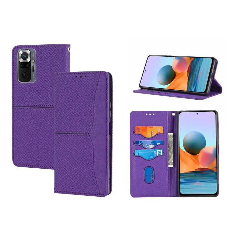 Woven Texture Stitching Magnetic Horizontal Flip PU Leather Case with Holder & Card Slots & Wallet & Lanyard, For Xiaomi Redmi Note 9 5G, For Xiaomi Redmi Note 9 Pro Max, For Xiaomi Redmi Note 10, For Xiaomi Redmi Note 10 5G                            ...