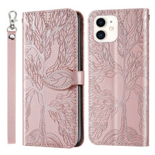 Load image into Gallery viewer, Life of Tree Embossing Pattern Horizontal Flip Leather Case with Holder &amp; Card Slot &amp; Wallet &amp; Photo Frame &amp; Lanyard, For iPhone 13 mini, For iPhone 13, For iPhone 13 Pro, For iPhone 13 Pro Max