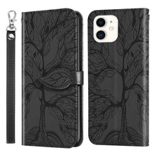 Load image into Gallery viewer, Life of Tree Embossing Pattern Horizontal Flip Leather Case with Holder &amp; Card Slot &amp; Wallet &amp; Photo Frame &amp; Lanyard, For iPhone 13 mini, For iPhone 13, For iPhone 13 Pro, For iPhone 13 Pro Max