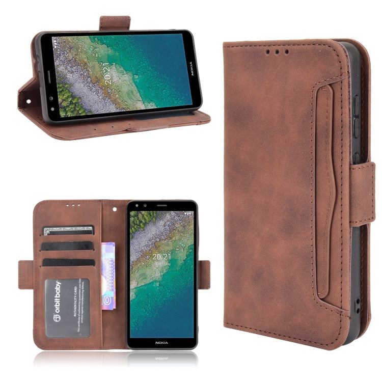 Skin Feel Calf Pattern Horizontal Flip Leather Case with Holder & Card Slots & Photo Frame, For Xiaomi Redmi Note 10 5G, For Xiaomi Redmi Note 10 JP Version, For Blackview A100, For Nokia C01 Plus, For Nokia C10/C20, For Nokia XR20, For Oukitel C21 Pro...