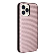 Load image into Gallery viewer, Carbon Fiber Texture Magnetic Horizontal Flip TPU + PC + PU Leather Case with Card Slot, For iPhone 13 Pro Max, For iPhone 13 Pro, For iPhone 13, For iPhone 13 mini