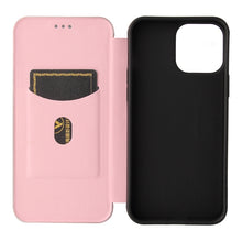 Load image into Gallery viewer, Carbon Fiber Texture Magnetic Horizontal Flip TPU + PC + PU Leather Case with Card Slot, For iPhone 13 Pro Max, For iPhone 13 Pro, For iPhone 13, For iPhone 13 mini