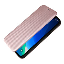 Load image into Gallery viewer, Carbon Fiber Texture Magnetic Horizontal Flip TPU + PC + PU Leather Case with Card Slot, For iPhone 13 Pro Max, For iPhone 13 Pro, For iPhone 13, For iPhone 13 mini