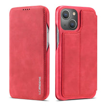 Load image into Gallery viewer, LC.IMEEKE Hon Ancient Series Horizontal Flip Leather Case with Holder &amp; Card Slot, For iPhone 13 mini, For iPhone 13, For iPhone 13 Pro, For iPhone 13 Pro Max