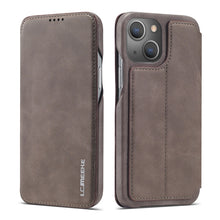 Load image into Gallery viewer, LC.IMEEKE Hon Ancient Series Horizontal Flip Leather Case with Holder &amp; Card Slot, For iPhone 13 mini, For iPhone 13, For iPhone 13 Pro, For iPhone 13 Pro Max