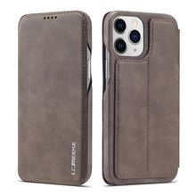 Load image into Gallery viewer, LC.IMEEKE Hon Ancient Series Horizontal Flip Leather Case with Holder &amp; Card Slot, For iPhone 13 mini, For iPhone 13, For iPhone 13 Pro, For iPhone 13 Pro Max