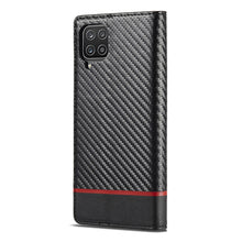 Load image into Gallery viewer, LC.IMEEKE Carbon Fiber PU + TPU Horizontal Flip Leather Case with Holder &amp; Card Slot &amp; Wallet, For Samsung Galaxy A12 5G, For Samsung Galaxy A22 4G, For Samsung Galaxy A22 5G, For Samsung Galaxy A32 4G, For Samsung Galaxy A51 4G / M40s                 ...