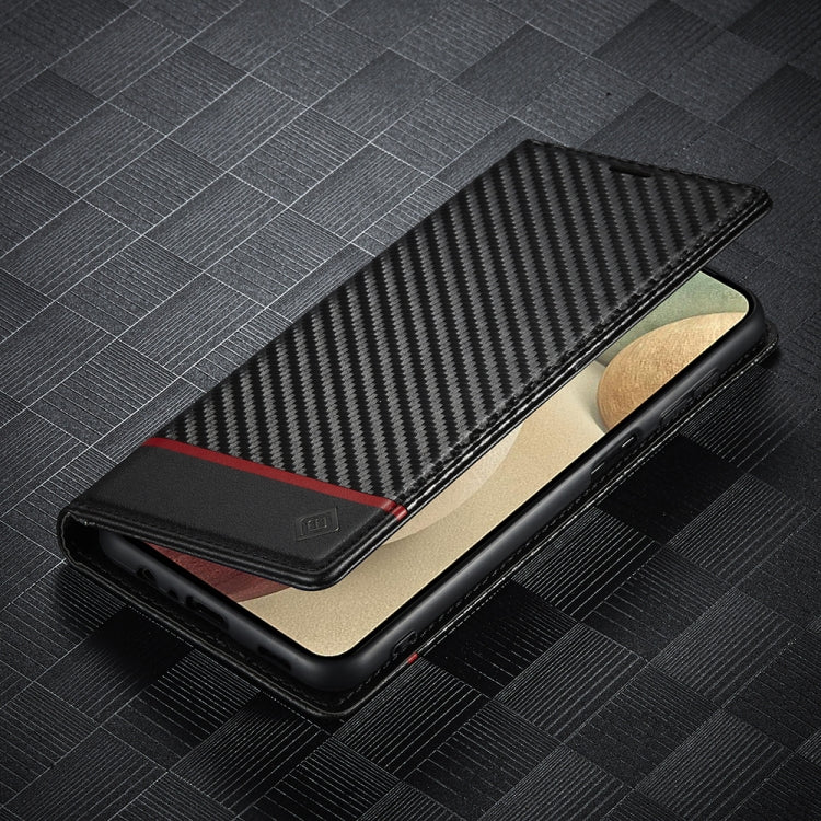 LC.IMEEKE Carbon Fiber PU + TPU Horizontal Flip Leather Case with Holder & Card Slot & Wallet, For Samsung Galaxy A12 5G, For Samsung Galaxy A22 4G, For Samsung Galaxy A22 5G, For Samsung Galaxy A32 4G, For Samsung Galaxy A51 4G / M40s                 ...