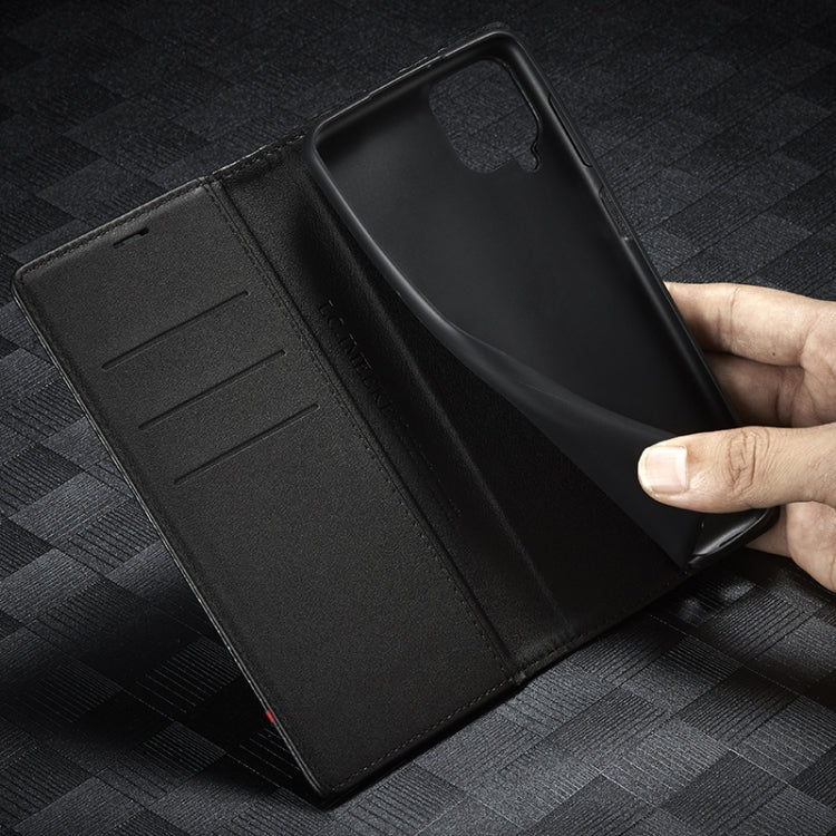 LC.IMEEKE Carbon Fiber PU + TPU Horizontal Flip Leather Case with Holder & Card Slot & Wallet, For Samsung Galaxy A12 5G, For Samsung Galaxy A22 4G, For Samsung Galaxy A22 5G, For Samsung Galaxy A32 4G, For Samsung Galaxy A51 4G / M40s                 ...