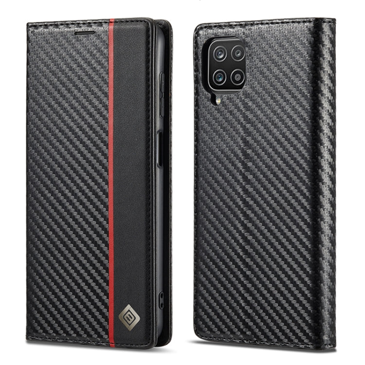 LC.IMEEKE Carbon Fiber PU + TPU Horizontal Flip Leather Case with Holder & Card Slot & Wallet, For Samsung Galaxy A12 5G, For Samsung Galaxy A22 4G, For Samsung Galaxy A22 5G, For Samsung Galaxy A32 4G, For Samsung Galaxy A51 4G / M40s                 ...