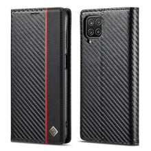 Load image into Gallery viewer, LC.IMEEKE Carbon Fiber PU + TPU Horizontal Flip Leather Case with Holder &amp; Card Slot &amp; Wallet, For Samsung Galaxy A12 5G, For Samsung Galaxy A22 4G, For Samsung Galaxy A22 5G, For Samsung Galaxy A32 4G, For Samsung Galaxy A51 4G / M40s                 ...