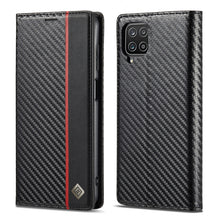 Load image into Gallery viewer, LC.IMEEKE Carbon Fiber PU + TPU Horizontal Flip Leather Case with Holder &amp; Card Slot &amp; Wallet, For Samsung Galaxy A12 5G, For Samsung Galaxy A22 4G, For Samsung Galaxy A22 5G, For Samsung Galaxy A32 4G, For Samsung Galaxy A51 4G / M40s                 ...