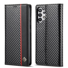 Load image into Gallery viewer, LC.IMEEKE Carbon Fiber PU + TPU Horizontal Flip Leather Case with Holder &amp; Card Slot &amp; Wallet, For Samsung Galaxy A12 5G, For Samsung Galaxy A22 4G, For Samsung Galaxy A22 5G, For Samsung Galaxy A32 4G, For Samsung Galaxy A51 4G / M40s                 ...
