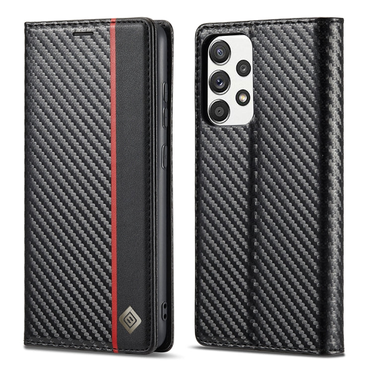 LC.IMEEKE Carbon Fiber PU + TPU Horizontal Flip Leather Case with Holder & Card Slot & Wallet, For Samsung Galaxy A12 5G, For Samsung Galaxy A22 4G, For Samsung Galaxy A22 5G, For Samsung Galaxy A32 4G, For Samsung Galaxy A51 4G / M40s                 ...