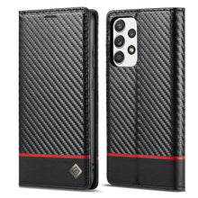 Load image into Gallery viewer, LC.IMEEKE Carbon Fiber PU + TPU Horizontal Flip Leather Case with Holder &amp; Card Slot &amp; Wallet, For Samsung Galaxy A12 5G, For Samsung Galaxy A22 4G, For Samsung Galaxy A22 5G, For Samsung Galaxy A32 4G, For Samsung Galaxy A51 4G / M40s                 ...