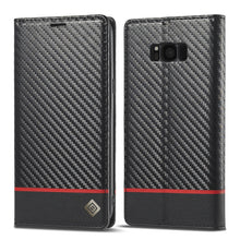 Load image into Gallery viewer, LC.IMEEKE Carbon Fiber PU + TPU Horizontal Flip Leather Case with Holder &amp; Card Slot &amp; Wallet, For Samsung Galaxy A12 5G, For Samsung Galaxy A22 4G, For Samsung Galaxy A22 5G, For Samsung Galaxy A32 4G, For Samsung Galaxy A51 4G / M40s                 ...