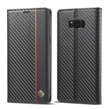 Load image into Gallery viewer, LC.IMEEKE Carbon Fiber PU + TPU Horizontal Flip Leather Case with Holder &amp; Card Slot &amp; Wallet, For Samsung Galaxy A12 5G, For Samsung Galaxy A22 4G, For Samsung Galaxy A22 5G, For Samsung Galaxy A32 4G, For Samsung Galaxy A51 4G / M40s                 ...