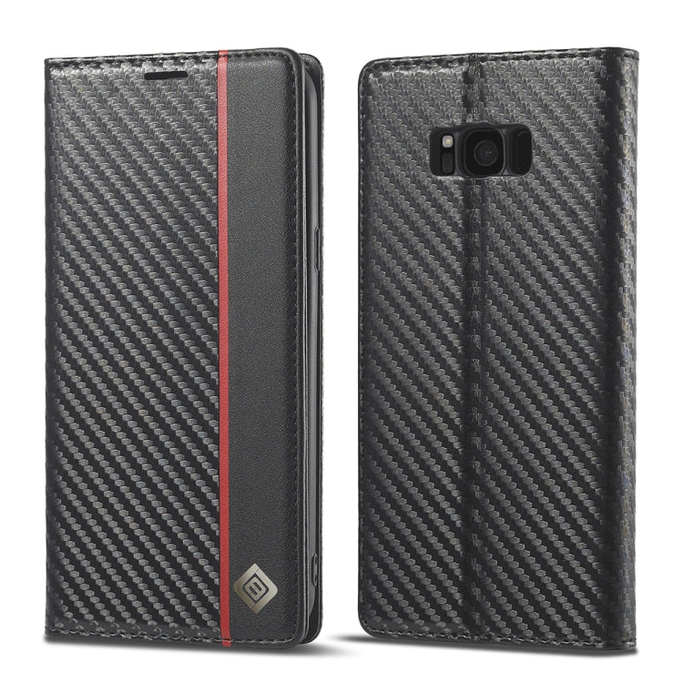 LC.IMEEKE Carbon Fiber PU + TPU Horizontal Flip Leather Case with Holder & Card Slot & Wallet, For Samsung Galaxy A12 5G, For Samsung Galaxy A22 4G, For Samsung Galaxy A22 5G, For Samsung Galaxy A32 4G, For Samsung Galaxy A51 4G / M40s                 ...