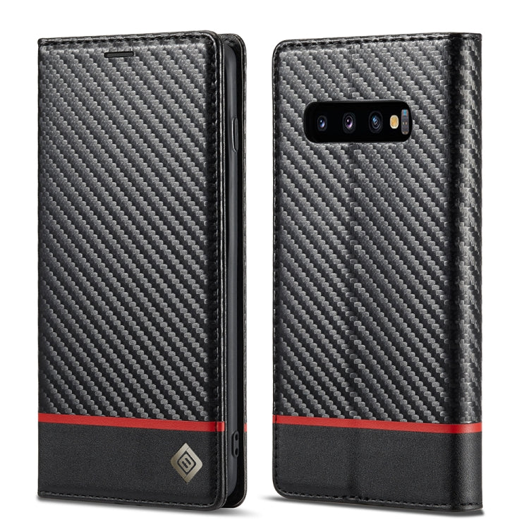 LC.IMEEKE Carbon Fiber PU + TPU Horizontal Flip Leather Case with Holder & Card Slot & Wallet, For Samsung Galaxy A12 5G, For Samsung Galaxy A22 4G, For Samsung Galaxy A22 5G, For Samsung Galaxy A32 4G, For Samsung Galaxy A51 4G / M40s                 ...