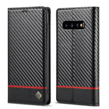Load image into Gallery viewer, LC.IMEEKE Carbon Fiber PU + TPU Horizontal Flip Leather Case with Holder &amp; Card Slot &amp; Wallet, For Samsung Galaxy A12 5G, For Samsung Galaxy A22 4G, For Samsung Galaxy A22 5G, For Samsung Galaxy A32 4G, For Samsung Galaxy A51 4G / M40s                 ...