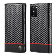Load image into Gallery viewer, LC.IMEEKE Carbon Fiber PU + TPU Horizontal Flip Leather Case with Holder &amp; Card Slot &amp; Wallet, For Samsung Galaxy A12 5G, For Samsung Galaxy A22 4G, For Samsung Galaxy A22 5G, For Samsung Galaxy A32 4G, For Samsung Galaxy A51 4G / M40s                 ...