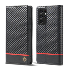 Load image into Gallery viewer, LC.IMEEKE Carbon Fiber PU + TPU Horizontal Flip Leather Case with Holder &amp; Card Slot &amp; Wallet, For Samsung Galaxy A12 5G, For Samsung Galaxy A22 4G, For Samsung Galaxy A22 5G, For Samsung Galaxy A32 4G, For Samsung Galaxy A51 4G / M40s                 ...