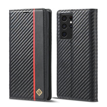 Load image into Gallery viewer, LC.IMEEKE Carbon Fiber PU + TPU Horizontal Flip Leather Case with Holder &amp; Card Slot &amp; Wallet, For Samsung Galaxy A12 5G, For Samsung Galaxy A22 4G, For Samsung Galaxy A22 5G, For Samsung Galaxy A32 4G, For Samsung Galaxy A51 4G / M40s                 ...